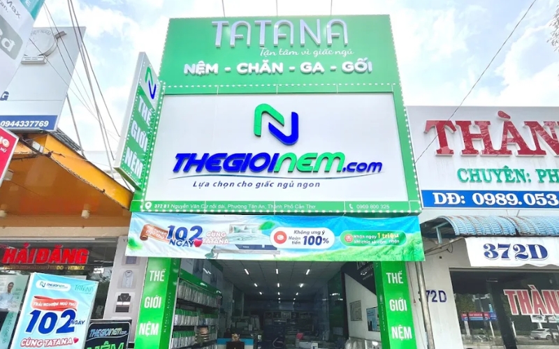Cửa hàng Thế Giới Nệm phường Tân An Cần Thơ 